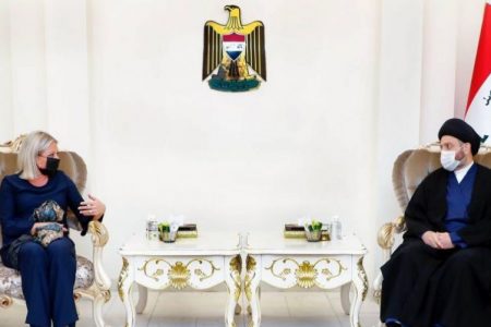 الحكيم يبحث مع بلاسخارت الاستحقاق الانتخابي