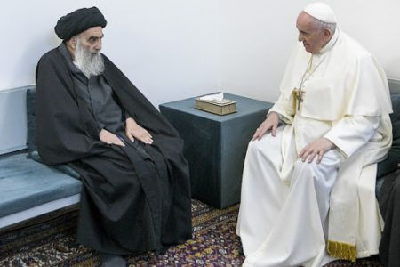 الفاتيكان: البابا قدم الشكر للسيد السيستاني