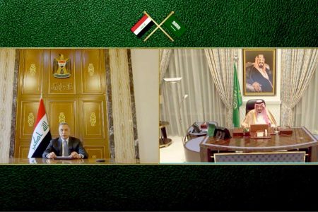 البيان المشترك الصادر عن اللقاء الافتراضي بين مصطفى الكاظمي والملك سلمان بن عبد العزيز ال سعود